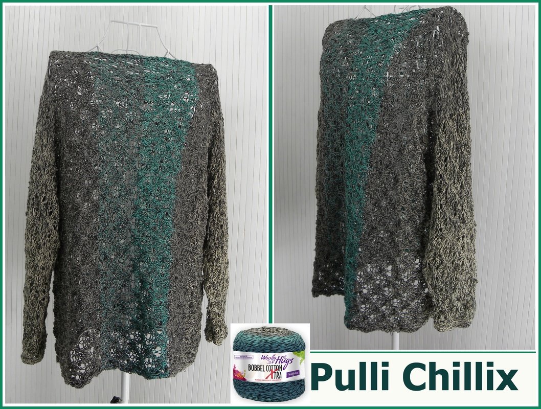 Pulli Chillix mit 2 BOBBEL-COTTON XTRA Stricken - Oversize
