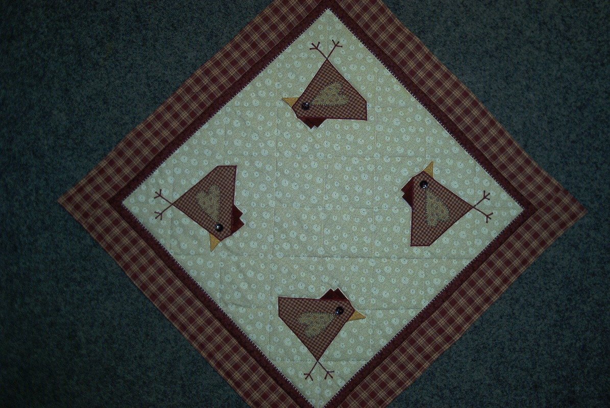 Mitteldeckchen "Hühner"