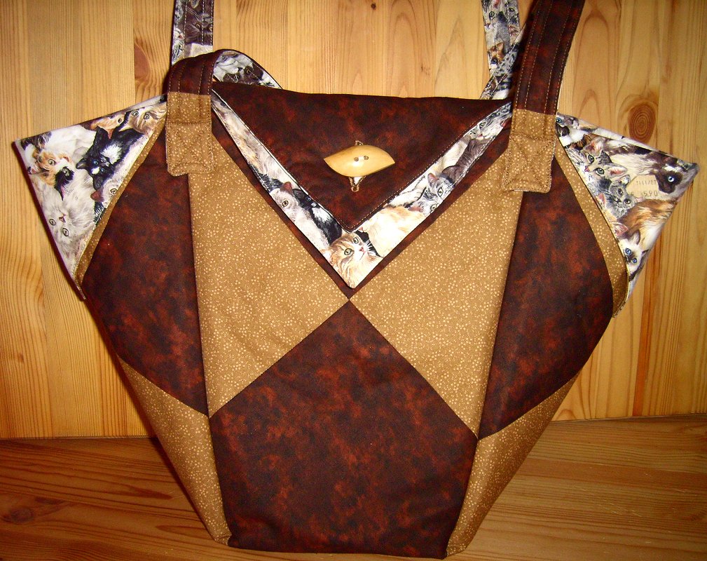 Markttasche in Falttechnik