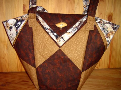 Markttasche in Falttechnik