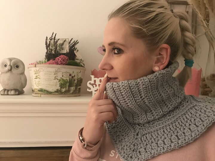 Häkelanleitung Kragenschal