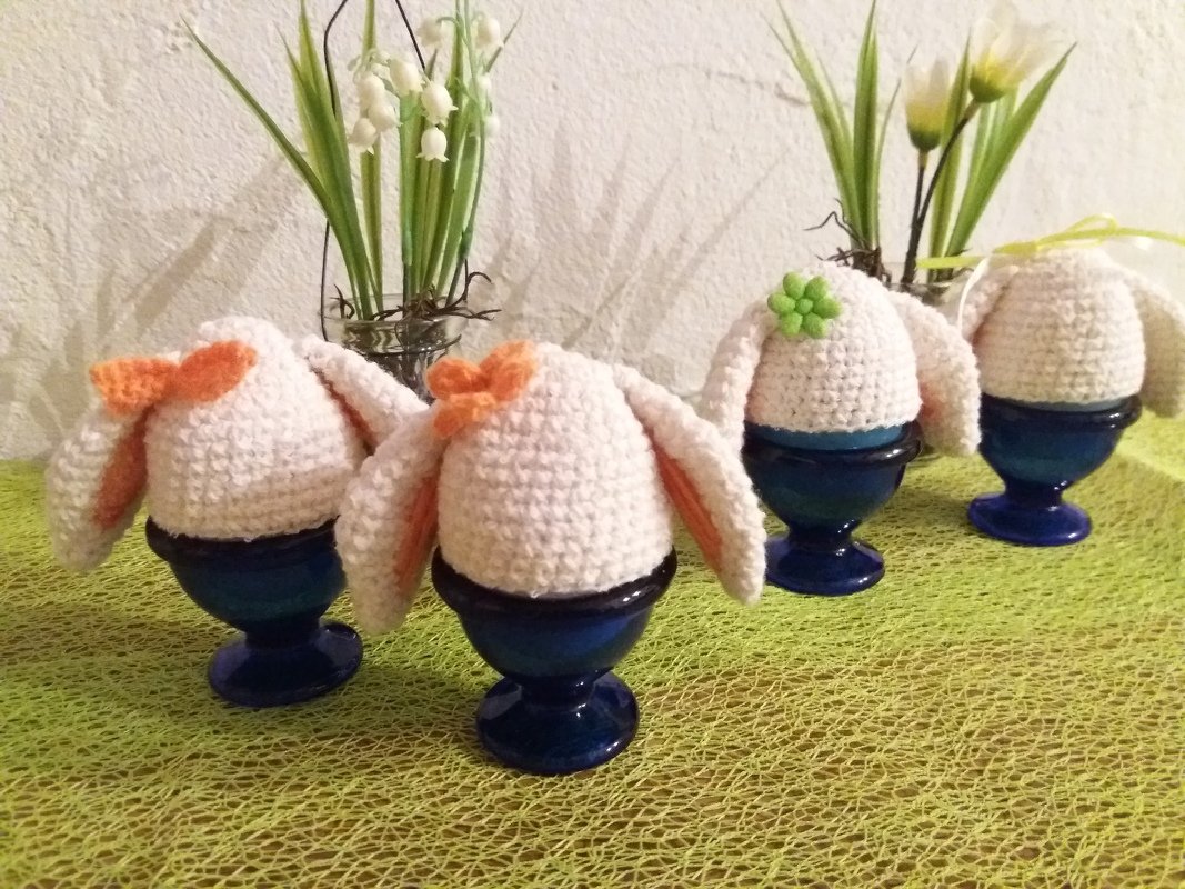 Häkelanleitung: Eierwärmer Schlappohr