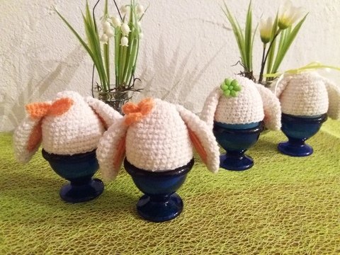 Häkelanleitung: Eierwärmer Schlappohr