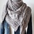 Knitting Pattern Triangle Shawl with Cable and Lace Pattern Cozy Winter