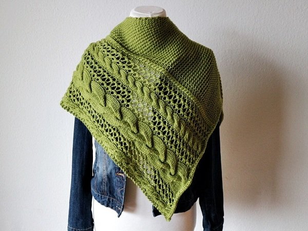 Knitting pattern shawl "Cozy Winter"