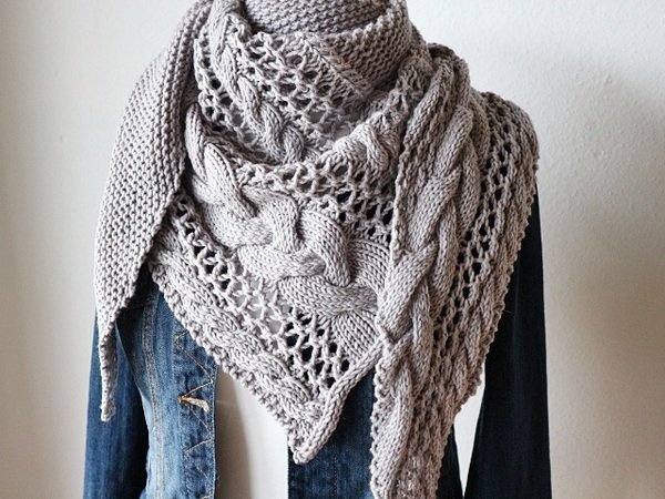 Knitting pattern shawl "Cozy Winter"