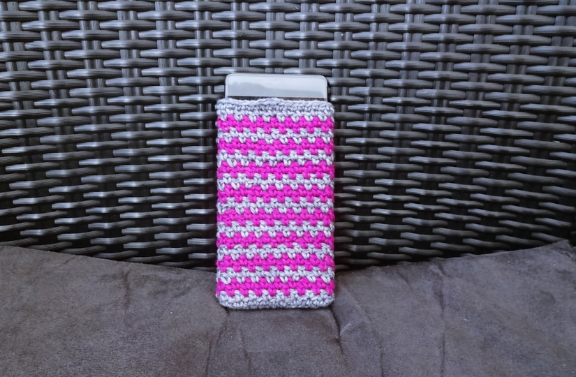 Handytasche, gehäkelt, ganz einfach