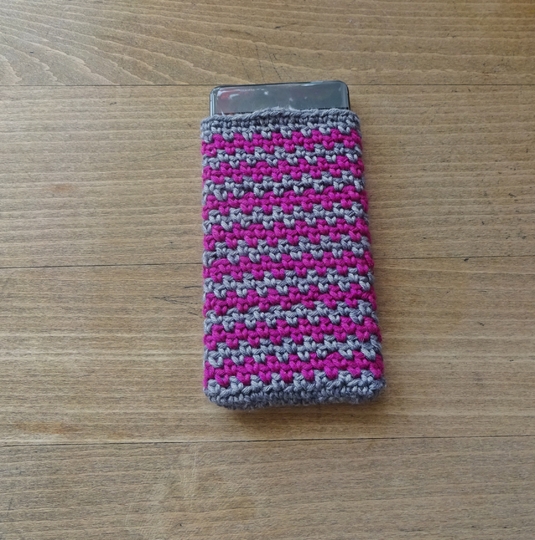 Handytasche, gehäkelt, ganz einfach