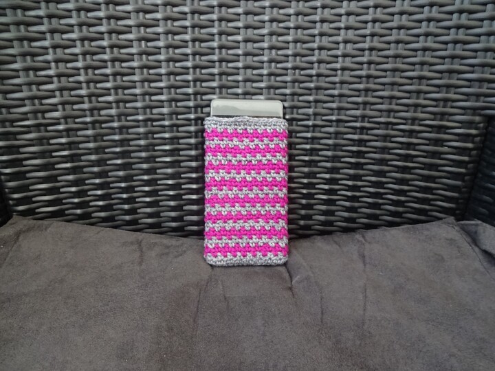 Handytasche, gehäkelt, ganz einfach