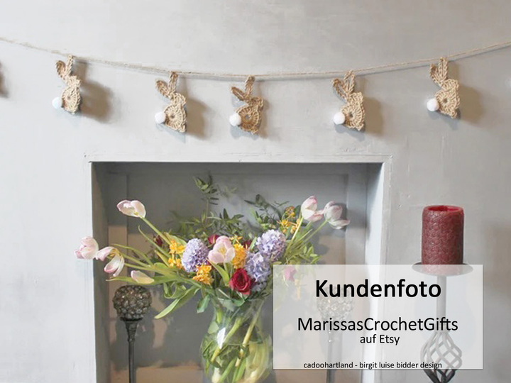 Hase häkeln, Artländer Jutehase - Dekohasen aus Bindfaden, Jute