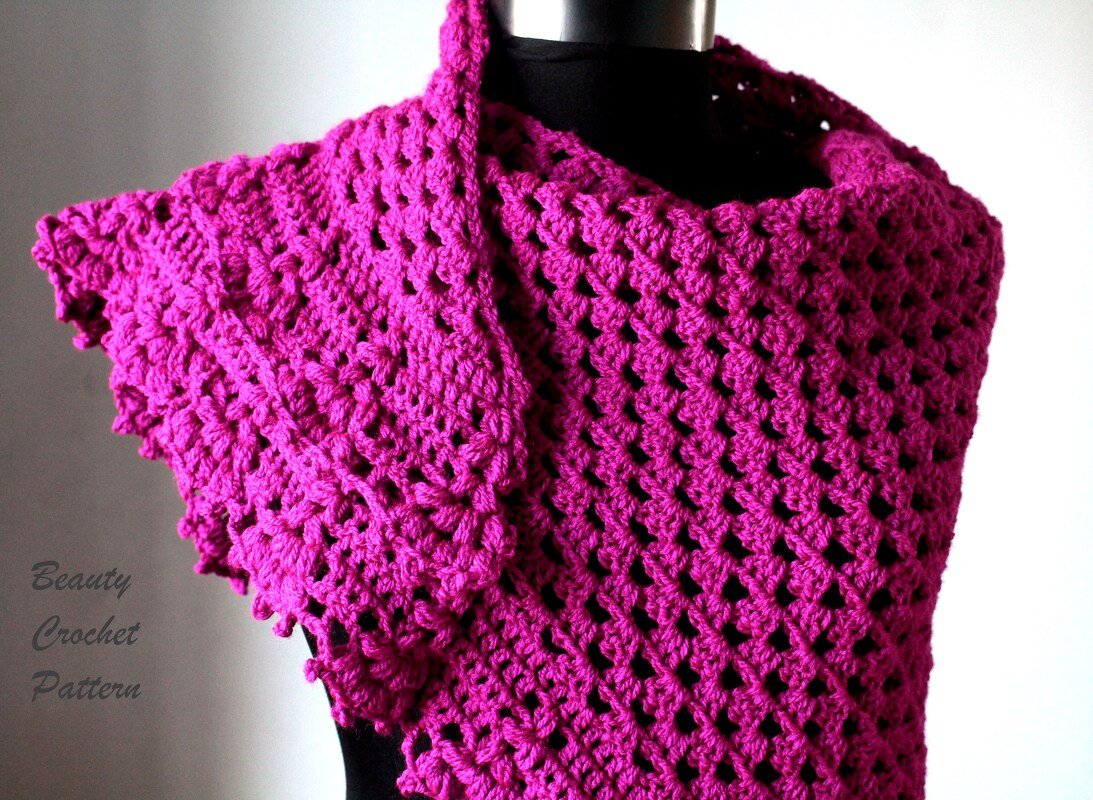 Raspberry Shawl - Image 6