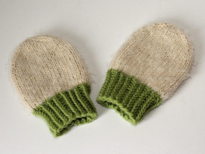 Strickanleitung Baby-Handschuhe 0 - 5 Monate