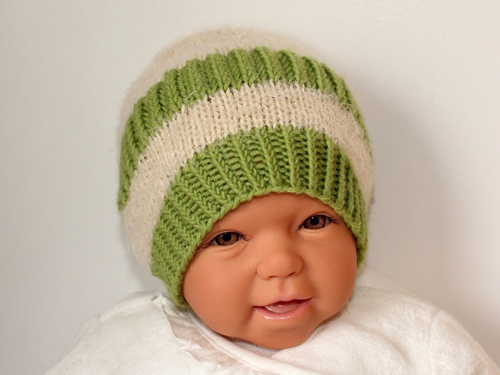 Strickanleitung Babymütze, Baby-Mütze ca. 0 - 5 Monate - Bild 11