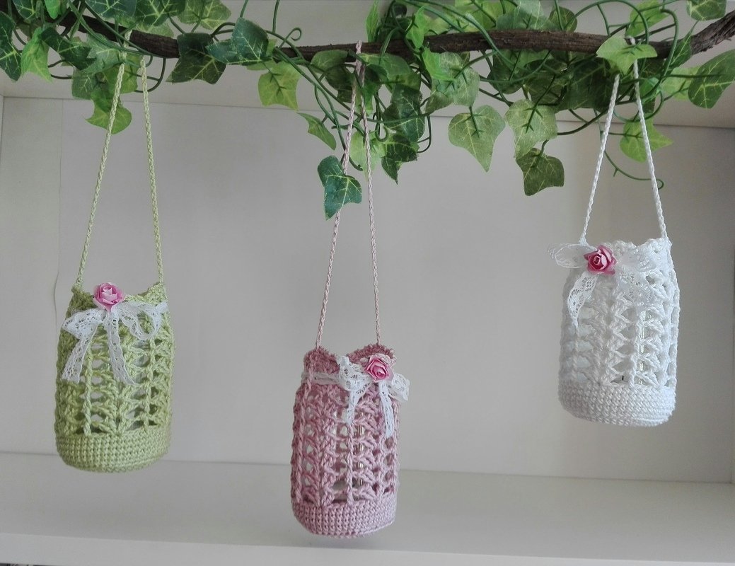 Häkelanleitung Hänge-Windlicht