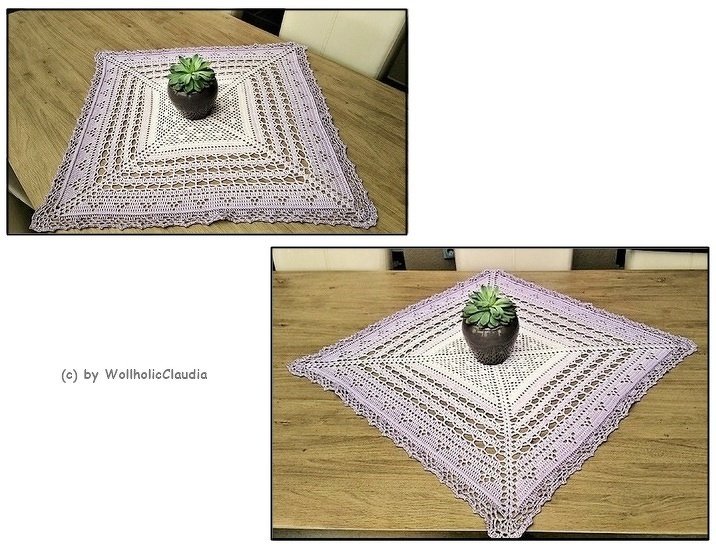 Häkelanleitung  Mitteldecke "Frühlingserwachen - Bild 2