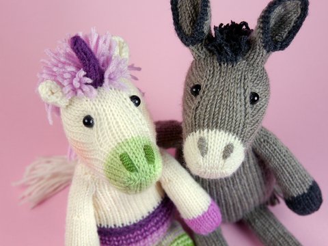 Einhorn + Esel Strickanleitung