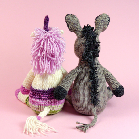 Unicorn + Donkey knitting pattern