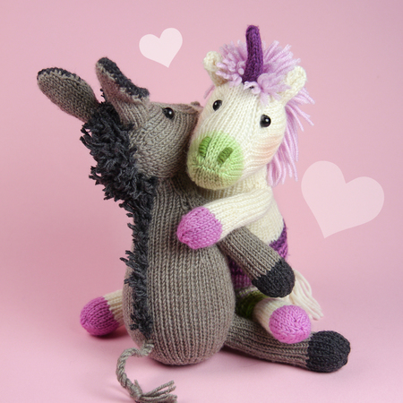 Unicorn + Donkey knitting pattern