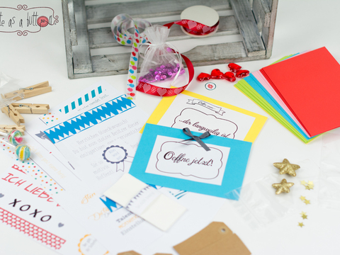 Cute as a button "Öffne wenn,..."-Umschläge