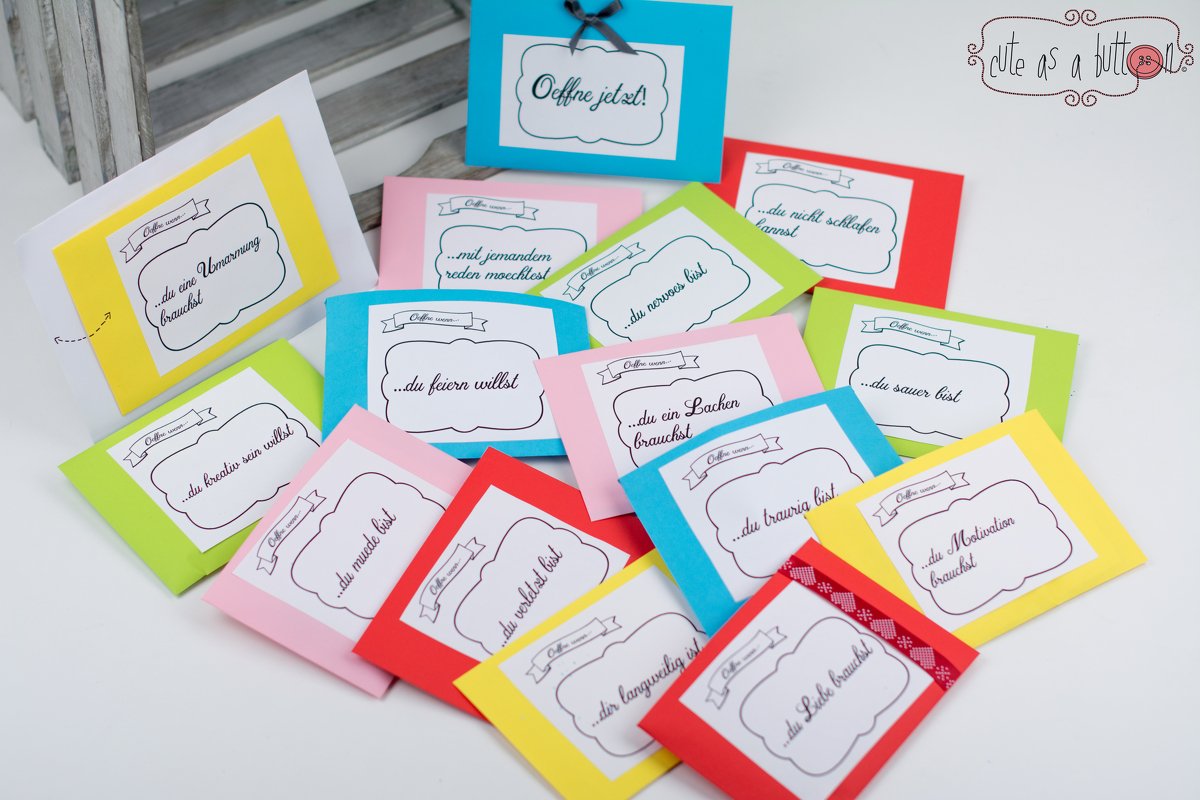 Cute as a button "Öffne wenn,..."-Umschläge - Bild 3