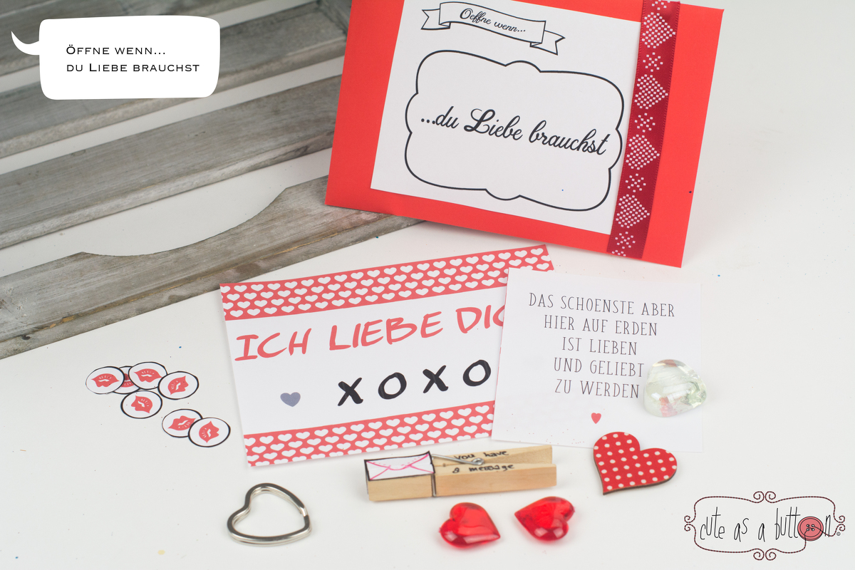 Cute as a button "Öffne wenn,..."-Umschläge