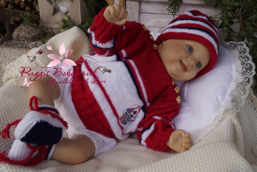 Strickanleitung f&uuml;r Baby's u. Reborns Modell Inka Gr. 52 - 56 4-teilig - Bild 6