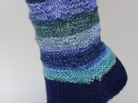 Strickanleitung Socken mit Kachel-Mosaik-Muster, Gr. 38