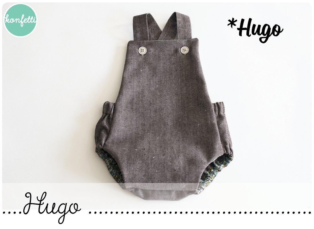 Hugo - Trägerhose für Babys Schnittmuster / ebook Gr.50-98