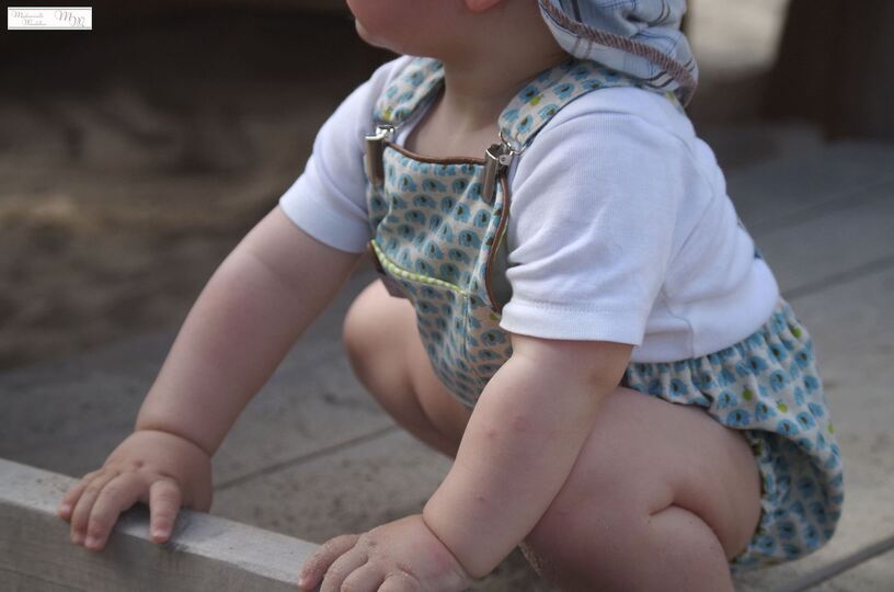 Hugo - Trägerhose für Babys Schnittmuster / ebook Gr.50-98