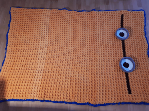 Kuschel - Wendedecke im Waffelmuster