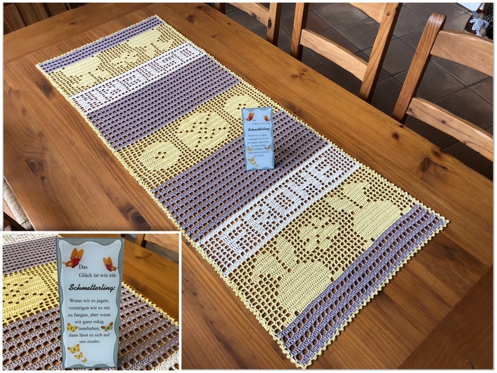 Häkeln / Sparset / Mitteldecke / Tischläufer / Frohe Ostern
