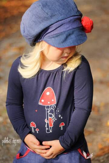 Ballonmütze Nähanleitung und Schnitt KU 37 - 55cm