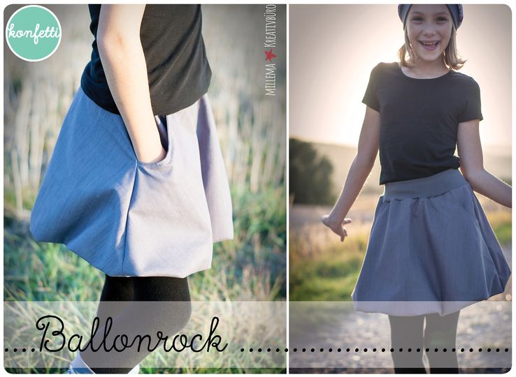 Ballonrock ebook Schnitt Gr. 74-164