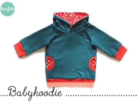 Babyhoodie/ Kapuzenpullover Gr. 56-98