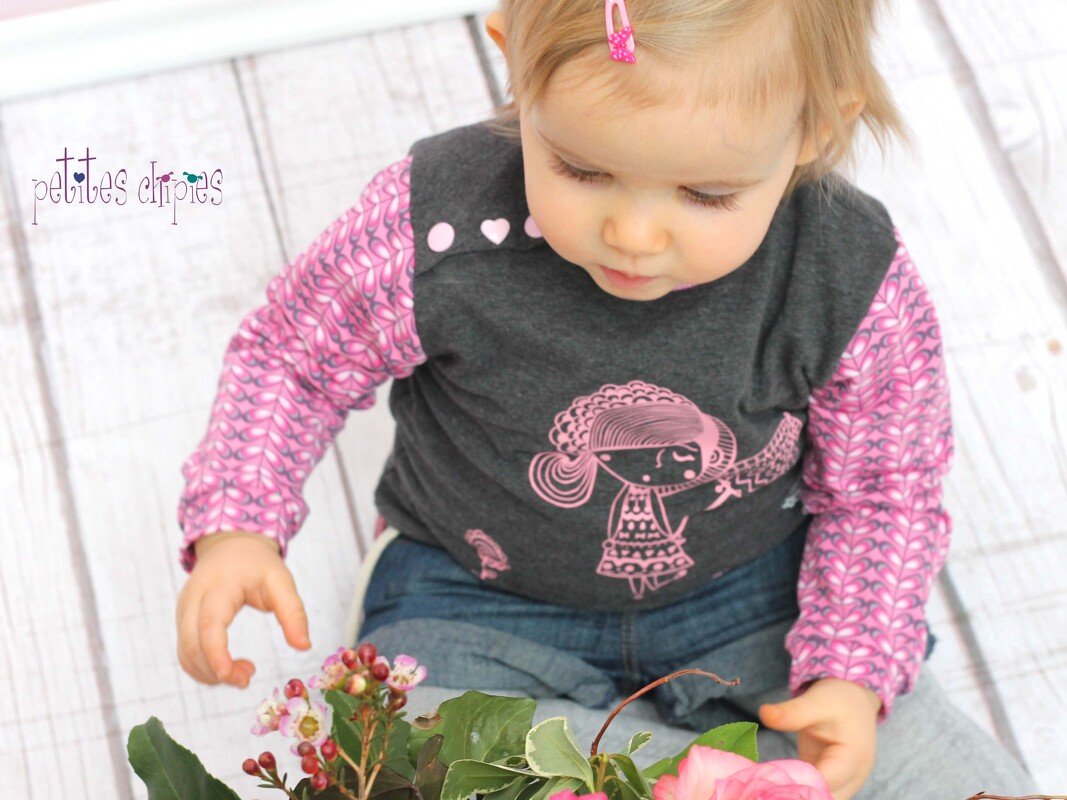 Babylongsleeve mit Knopfleiste Gr.50-104 - Bild 2