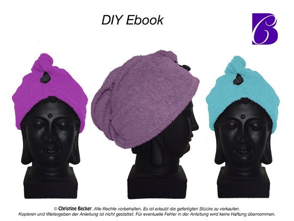 PDF E-Book Tutorial & Pattern Hair Dry Towel