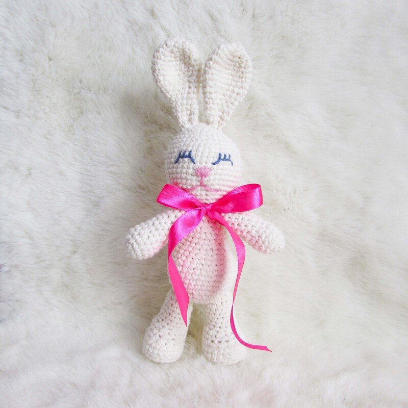 Crochet Rabbit,soft toy for children and baby - Image 3