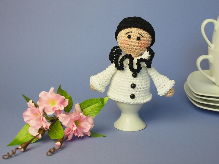 Häkelanleitung Eierwärmer Clown + Pierrot, Sparpack