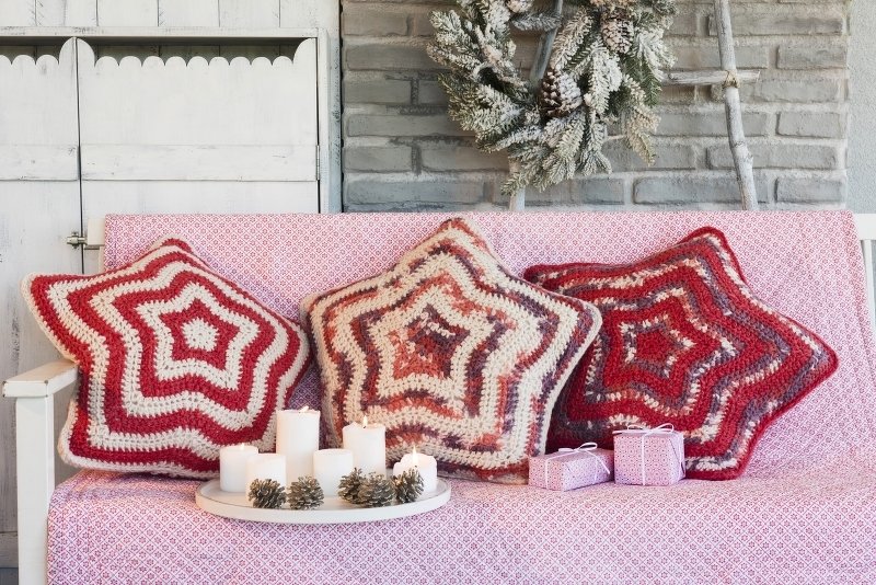 Sternkissen aus SHEEP von Woolly Hugs h&auml;keln - Bild 6