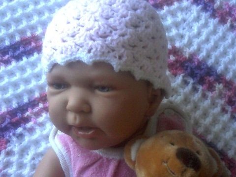 Häkelanleitung Babymützchen "Resli"