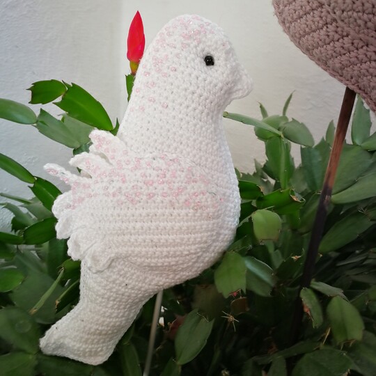 Zarte Vögelchen / Täubchen häkeln