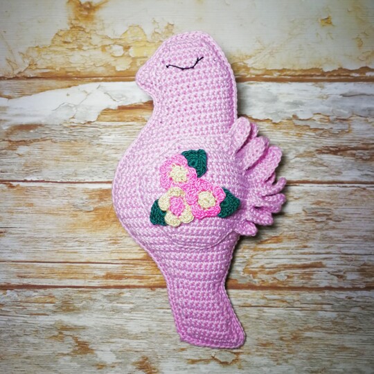 Zarte Vögelchen / Täubchen häkeln