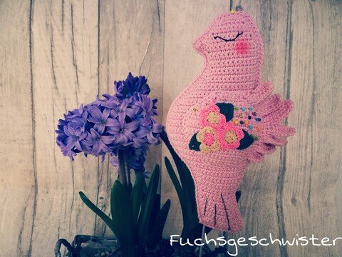 Zarte Vögelchen / Täubchen häkeln