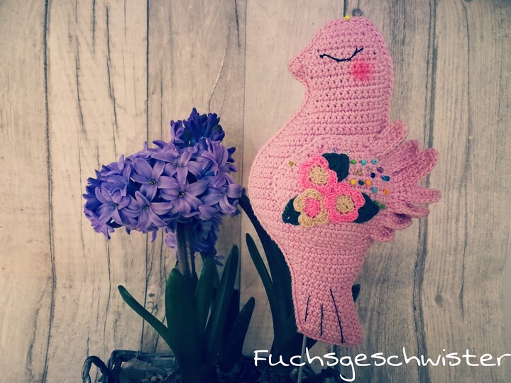 Zarte Vögelchen / Täubchen häkeln