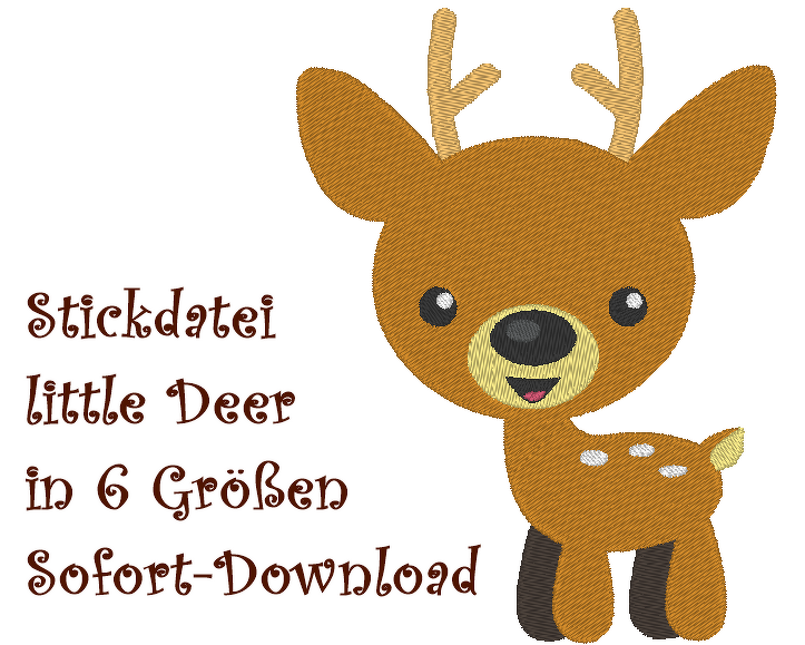 Stickdatei little Deer Reh Rehkitz