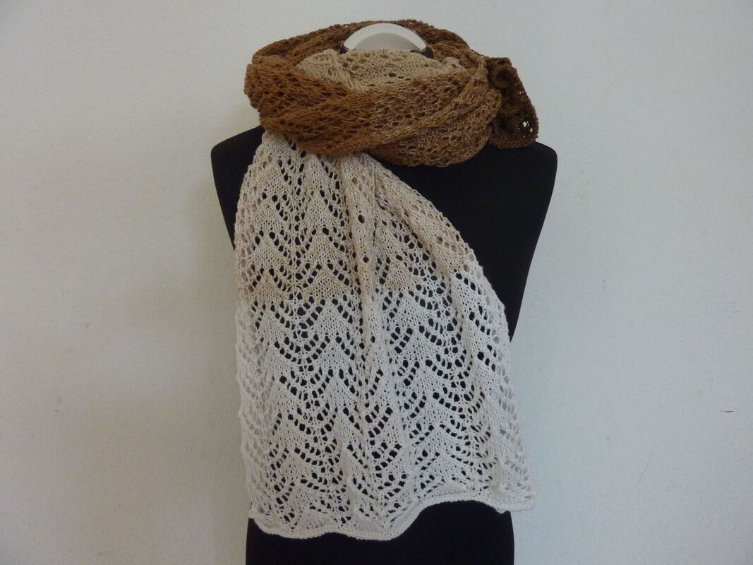 Strickanleitung - Schal "Cappuccino" - Bild 4