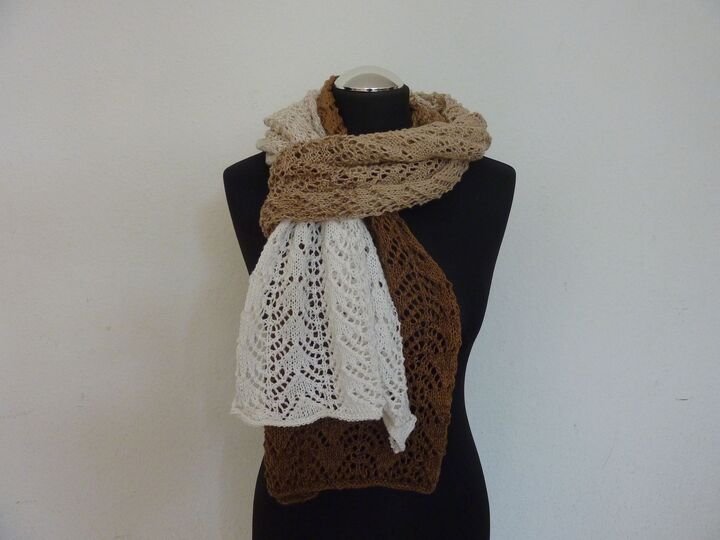 Strickanleitung - Schal "Cappuccino"