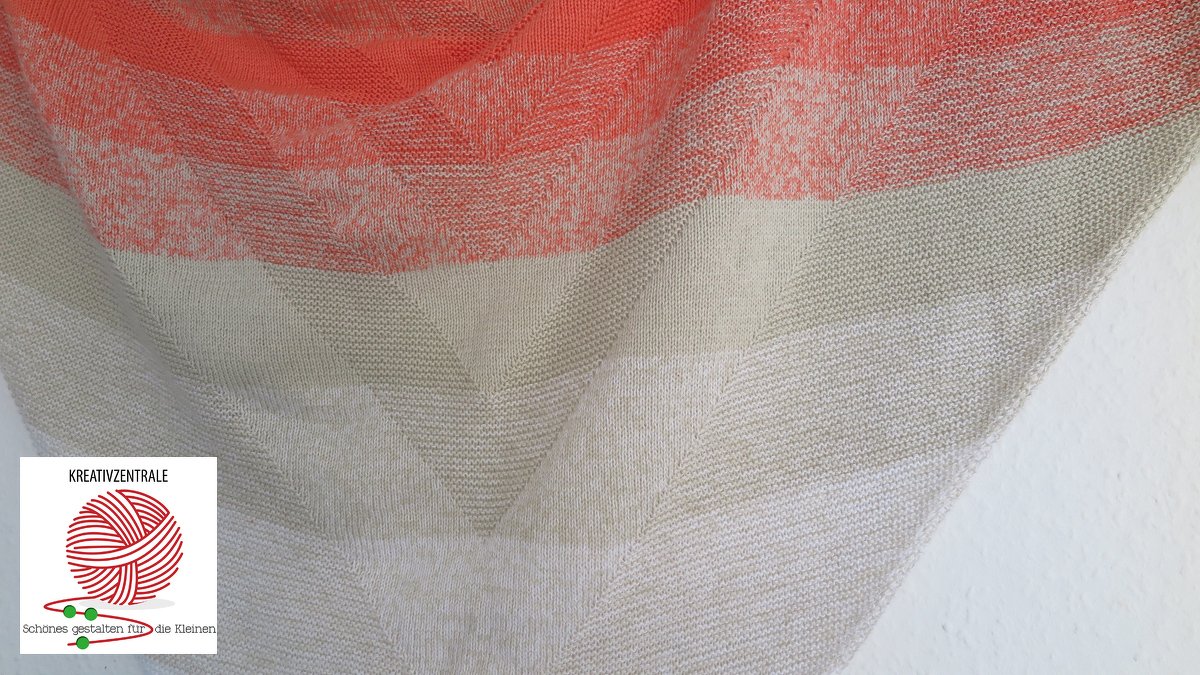 Stricktuch "Im Dreieck" - Strickanleitung für ein Dreieckstuch