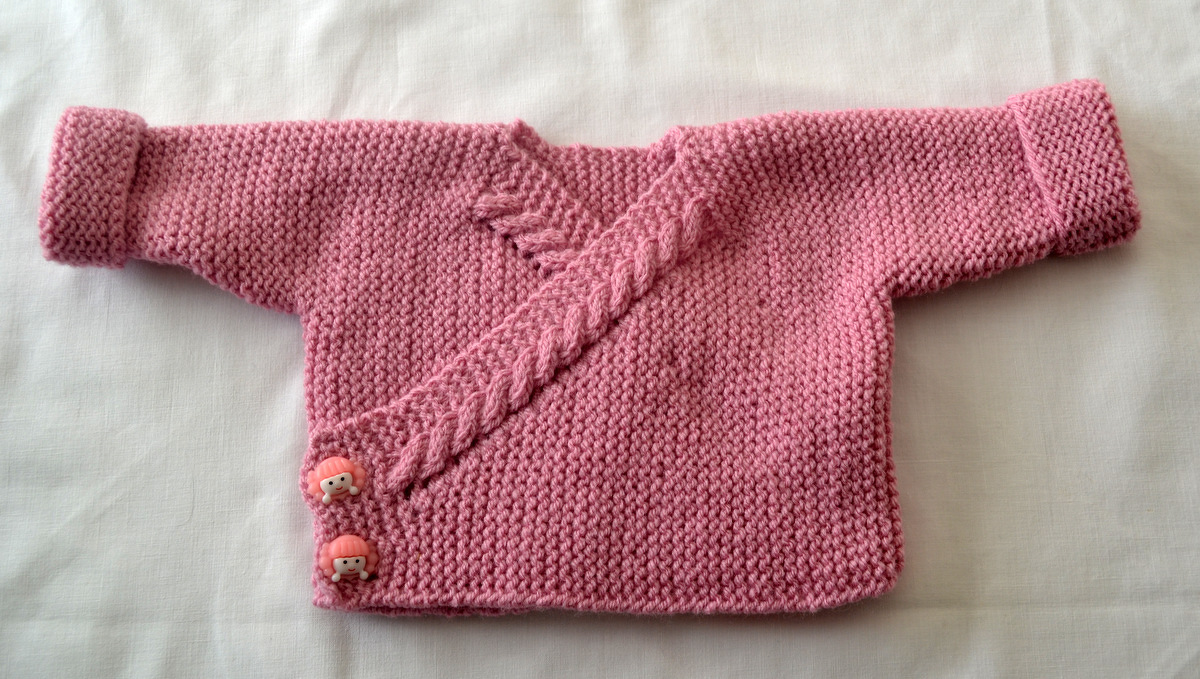 Strickanleitung * Baby Wickeljacke in 3 Größen * Gr. 50 - 86