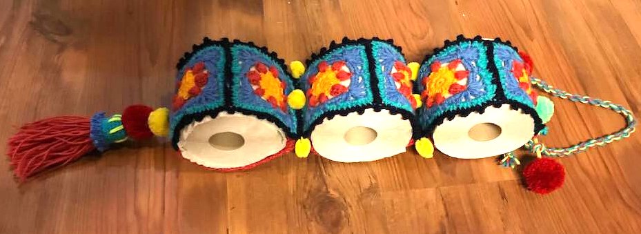 Hippie-Klorollenhalter für 3 Klopapierrollen - Bild 2